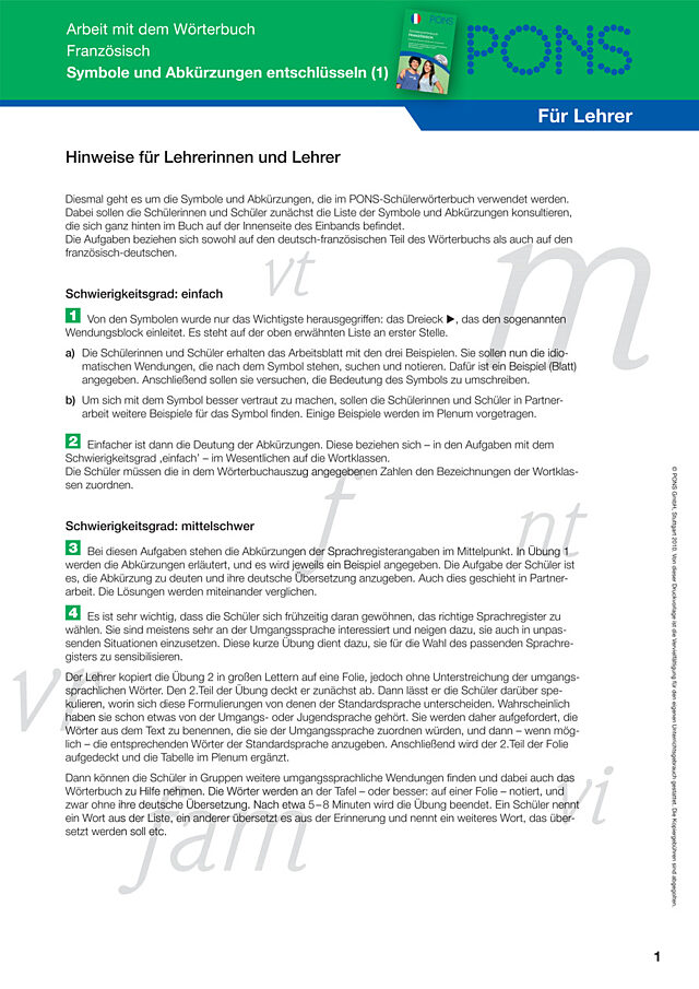Symbole und Abkürzungen entschlüsseln (1)