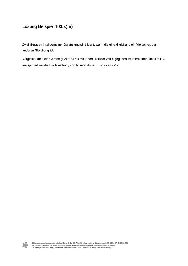 Beispiel 1035 e