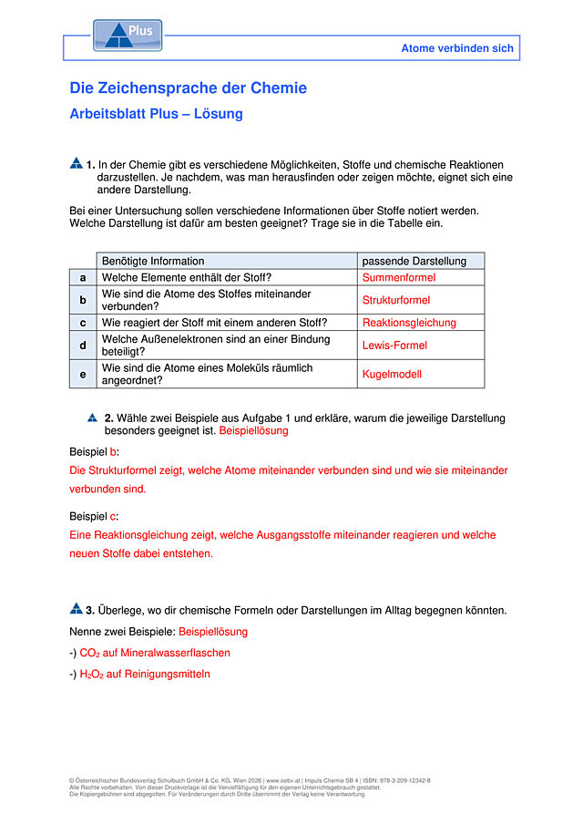Die Zeichensprache der Chemie