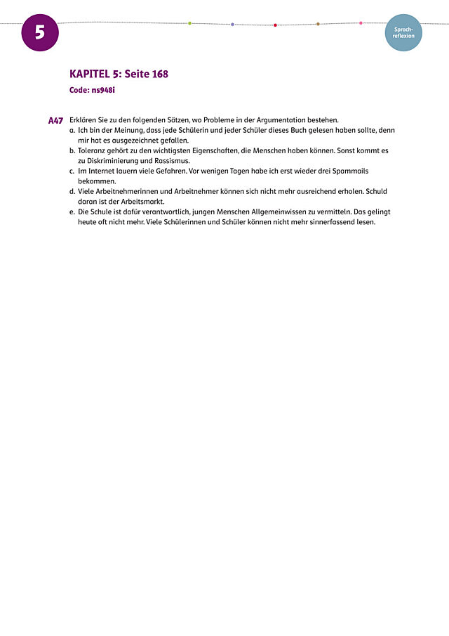 Probleme in der Argumentation