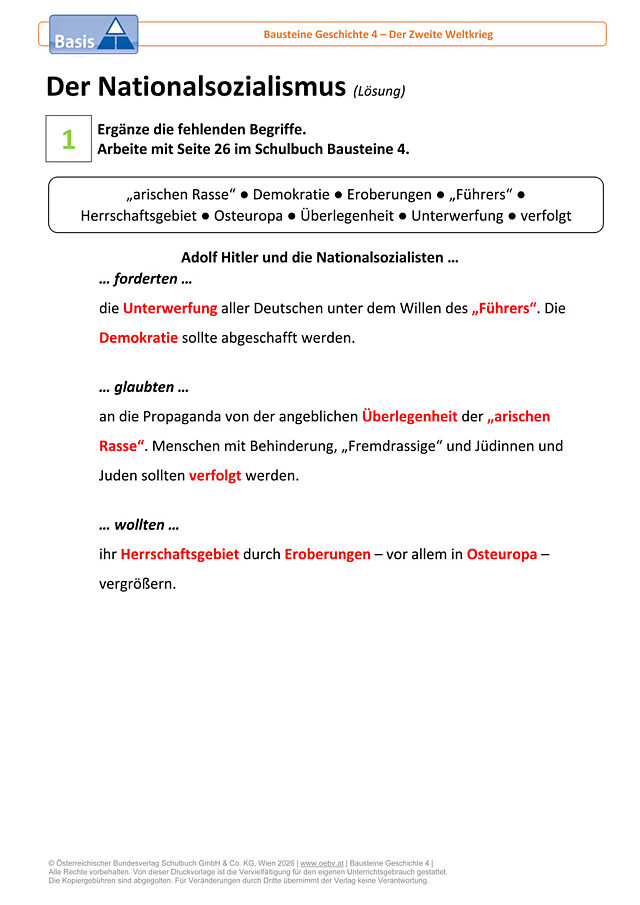 Der Nationalsozialismus