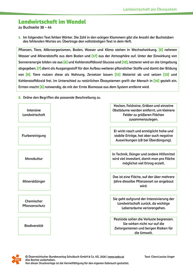 Landwirtschaft im Wandel