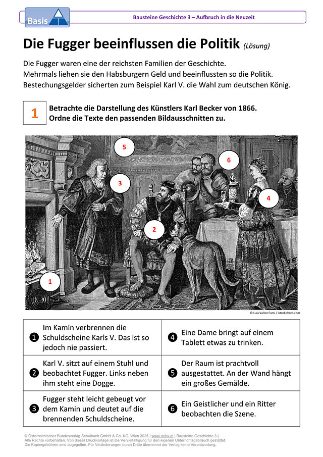 Die Fugger beeinflussen die Politik