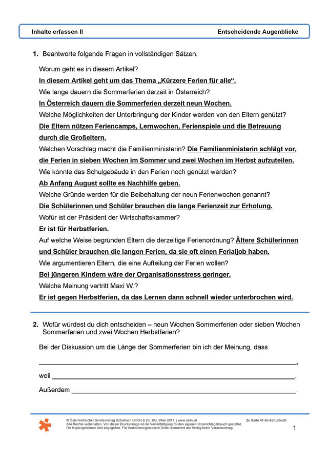 Inhalte erfassen II