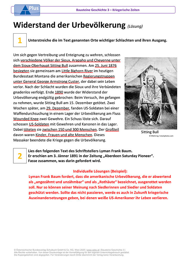 Widerstand der Urbevölkerung