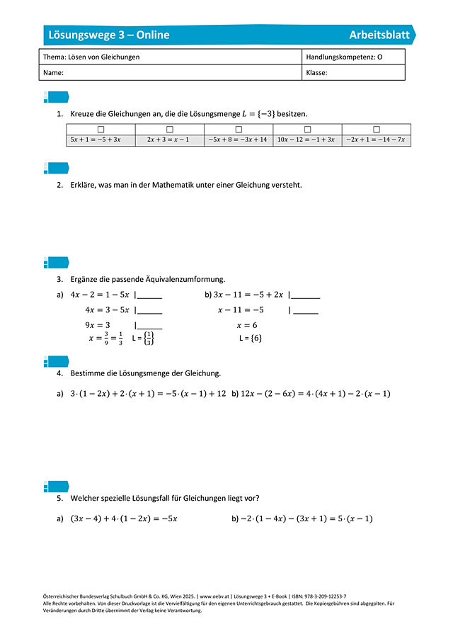 Gecheckt Lösen von Gleichungen