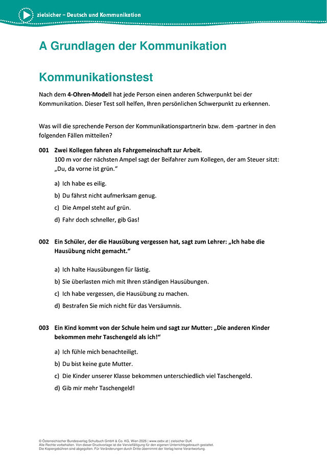 Kommunikationstest