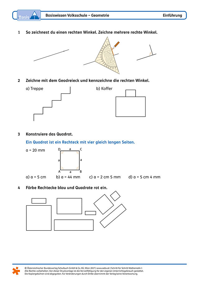 Basiswissen Volksschule - Geometrie
