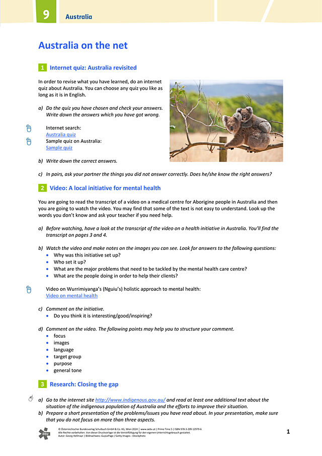 Australia on the net