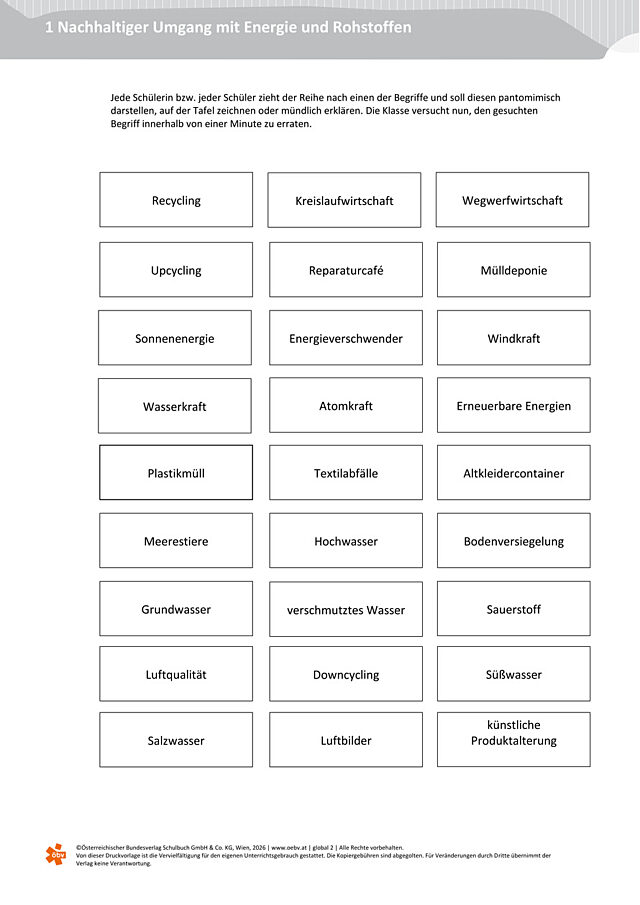 global 2 - Kapitel 1 - Erklärspiel