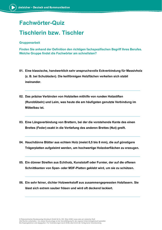 TischlerIn