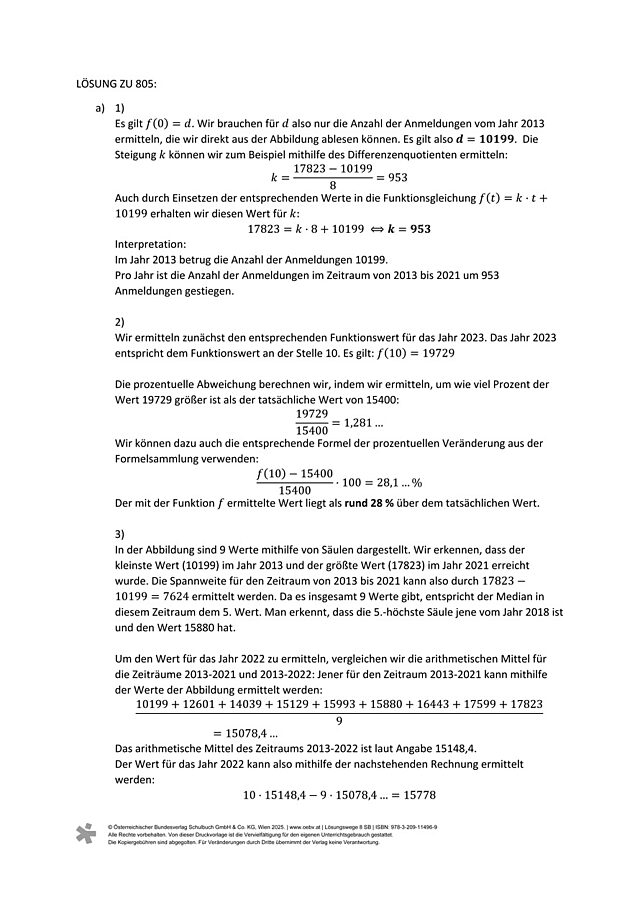 Lösung zu 805