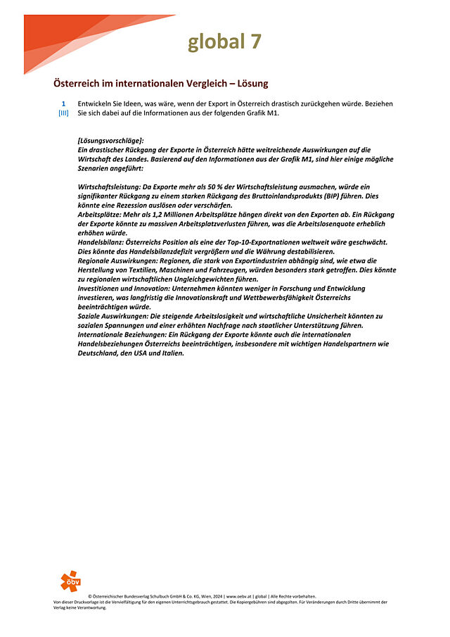 Österreich im internationalem Vergleich