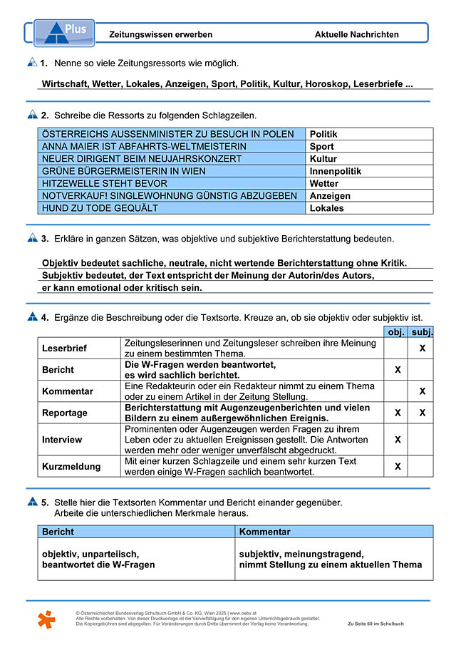 Zeitungswissen erwerben