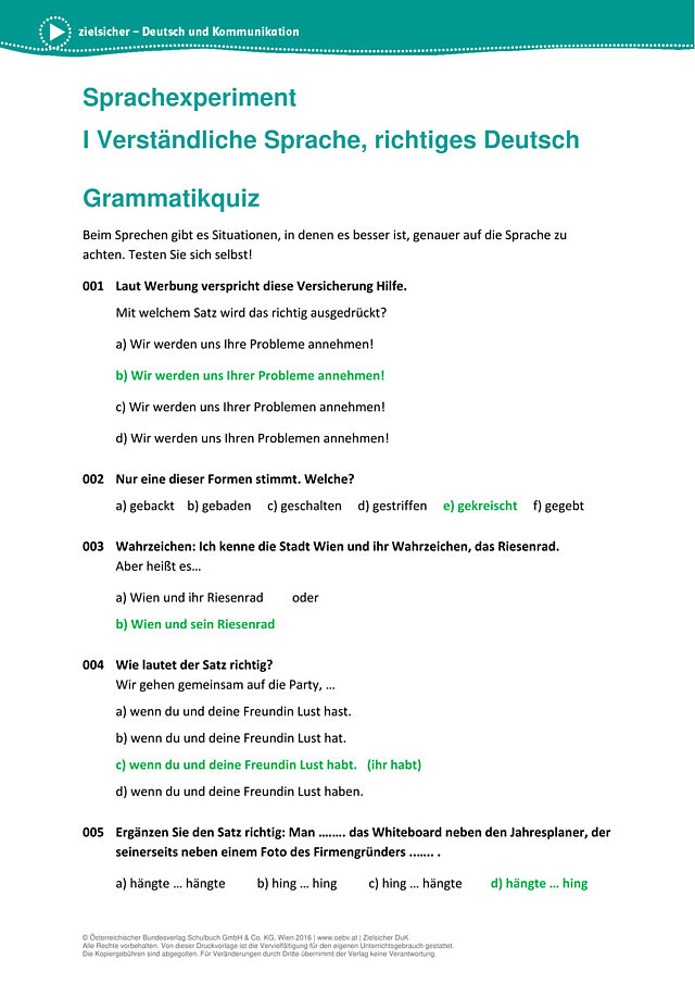 Grammatikquiz