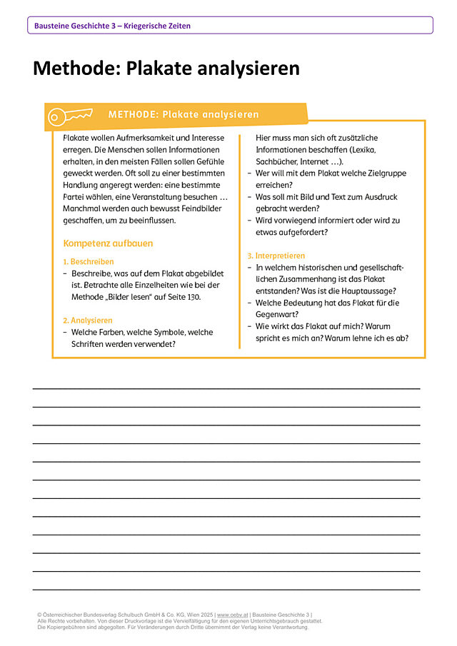 Methode: Plakate analysieren