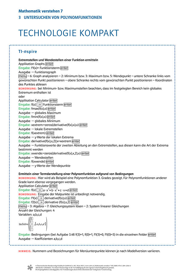 Kapitel 3: TI-Nspire kompakt