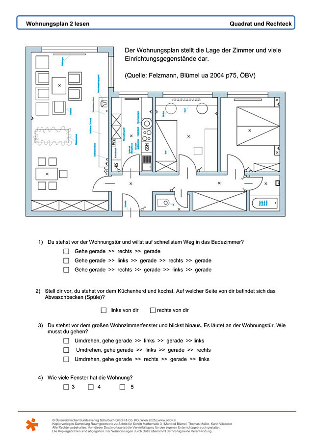 Wohnungsplan 2 lesen