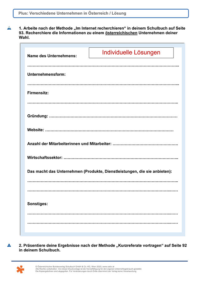 Unternehmen in Österreich