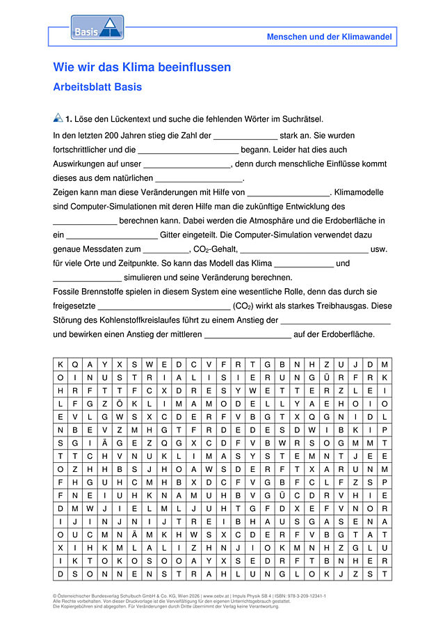 Wie wir das Klima beeinflussen