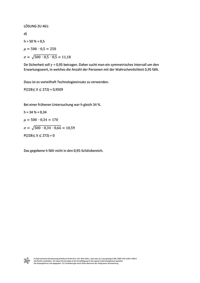Lösung zu 461d