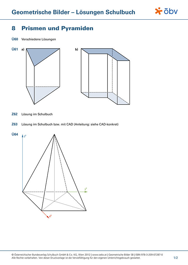 Prismen und Pyramiden