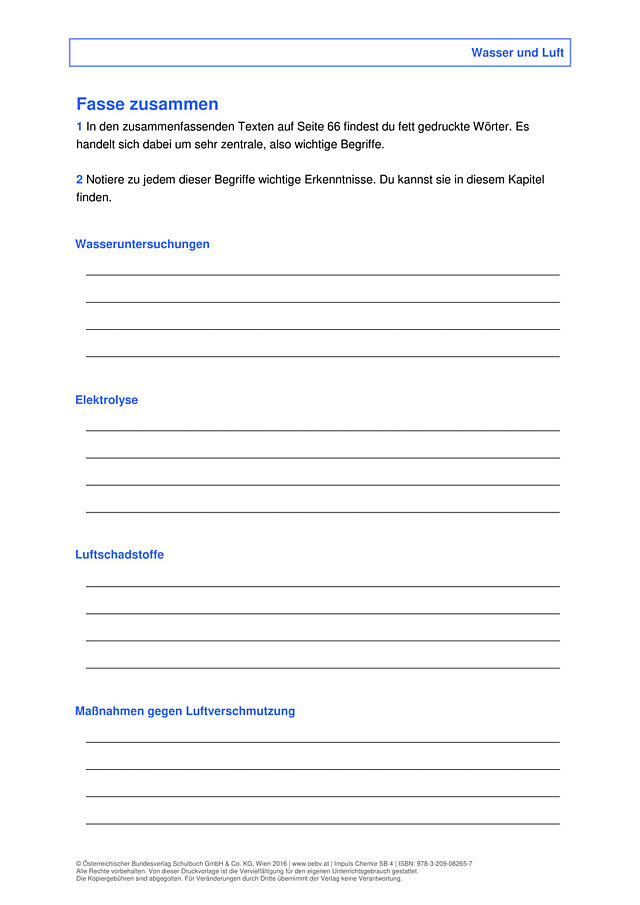 „Fasse zusammen“