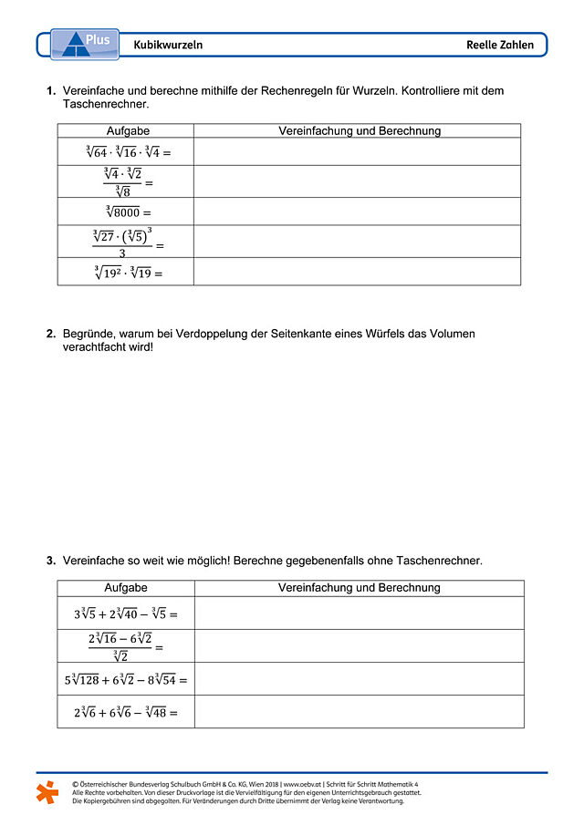 Kubikwurzeln