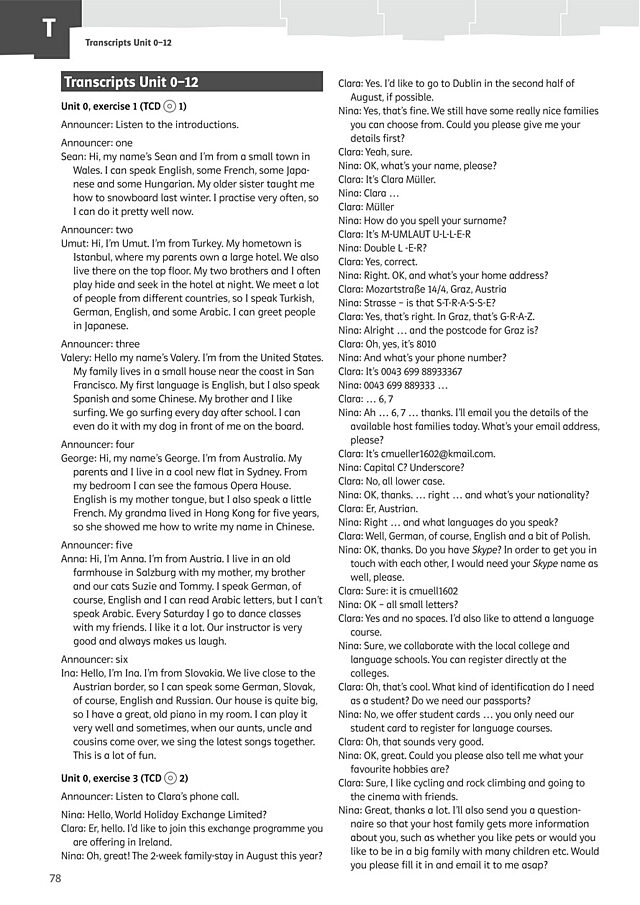 Audio Transcripts