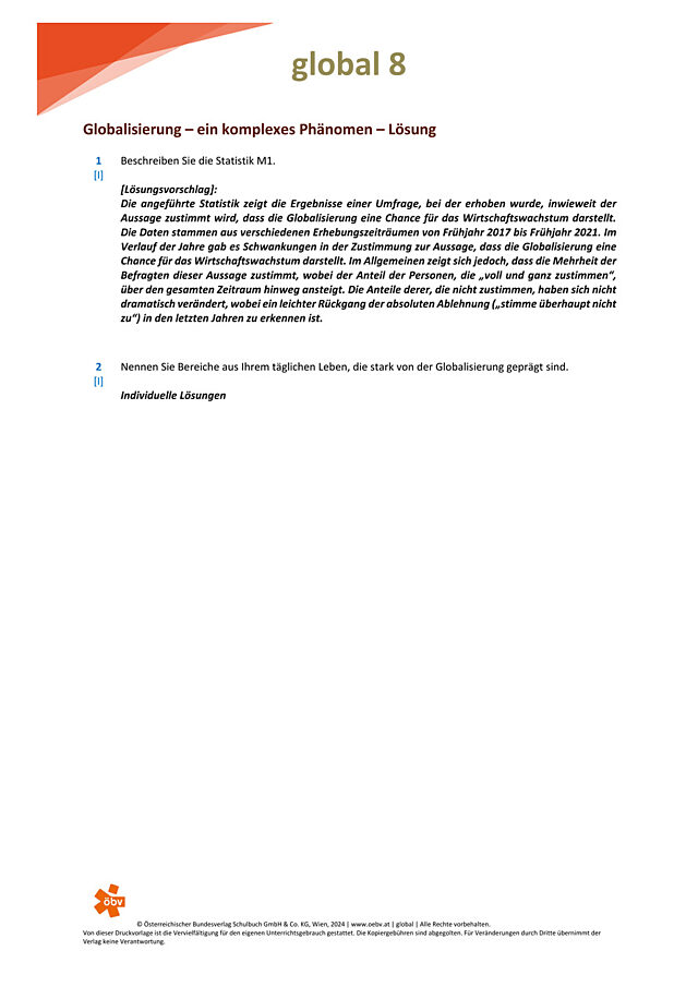 Globalisierung ein komplexes System
