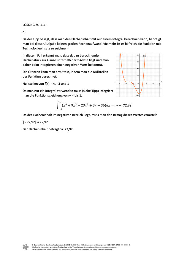 Lösung zu 111d