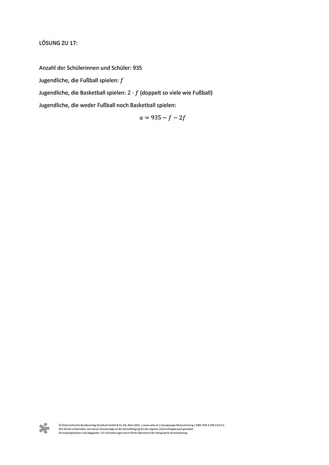 zu Aufgabe 17