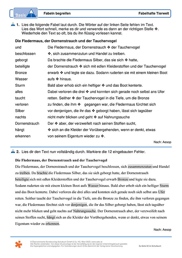 Fabeln begreifen