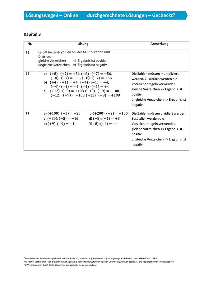 Gecheckt Kapitel 3