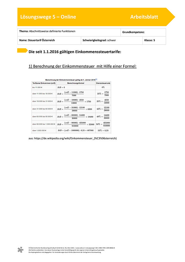 Abschnittsweise definierte Funktionen