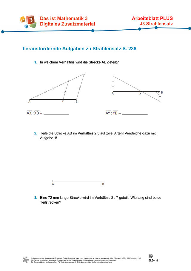 Strahlensatz