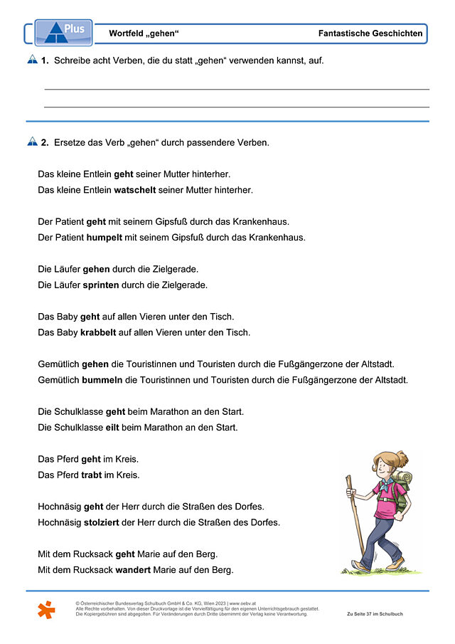 Wortfeld „gehen“