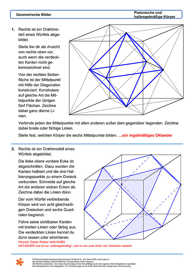 Platonische und halbregelmäßige Körper