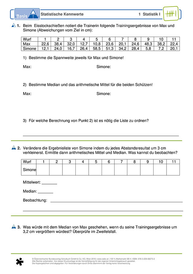 Statistische Kennwerte