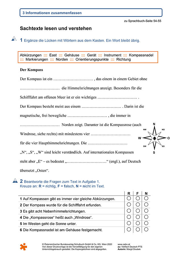 Einen Sachtext lesen und verstehen (3)
