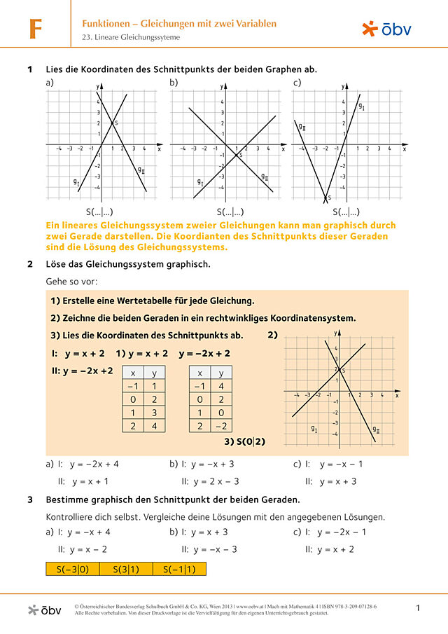 23. Lineare Gleichungssyteme