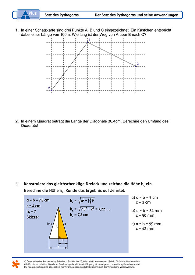 Satz des Pythagoras