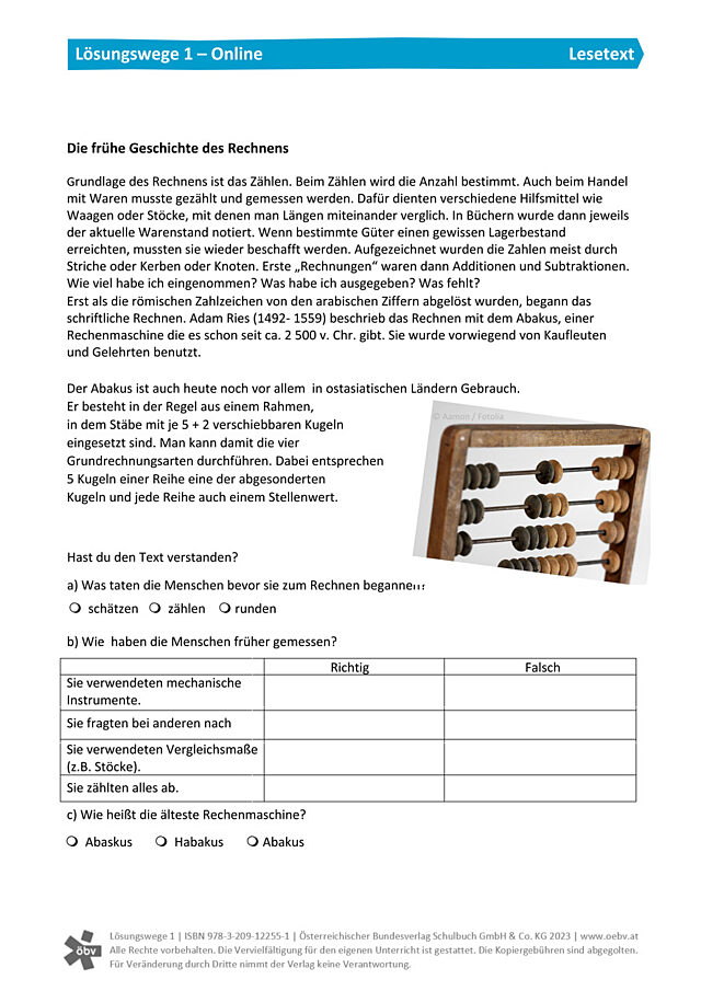 Lesetext 1 - Abschnitt B