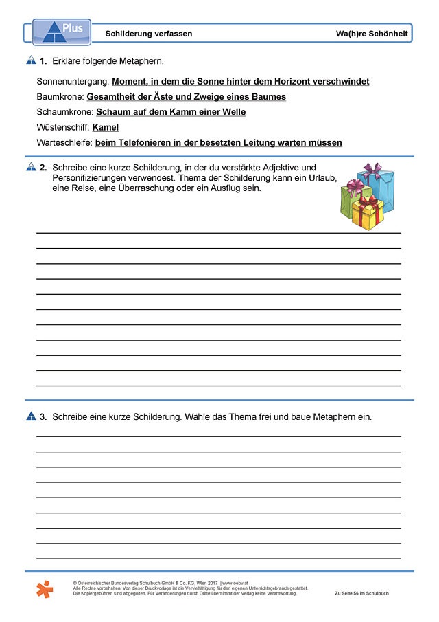 Schilderung verfassen