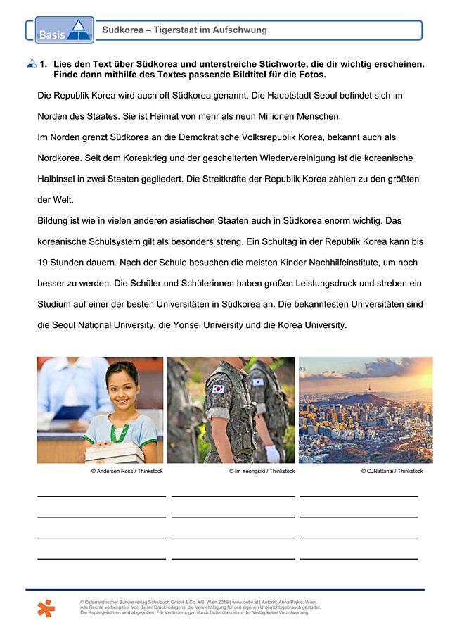 Südkorea - Tigerstaat im Aufschwung