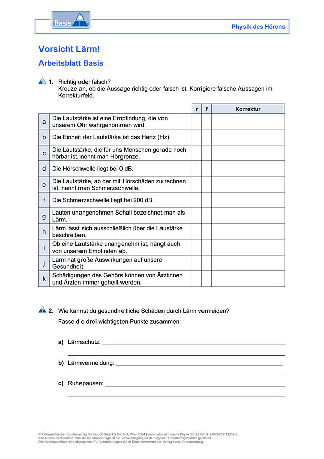 Vorsicht, Lärm!