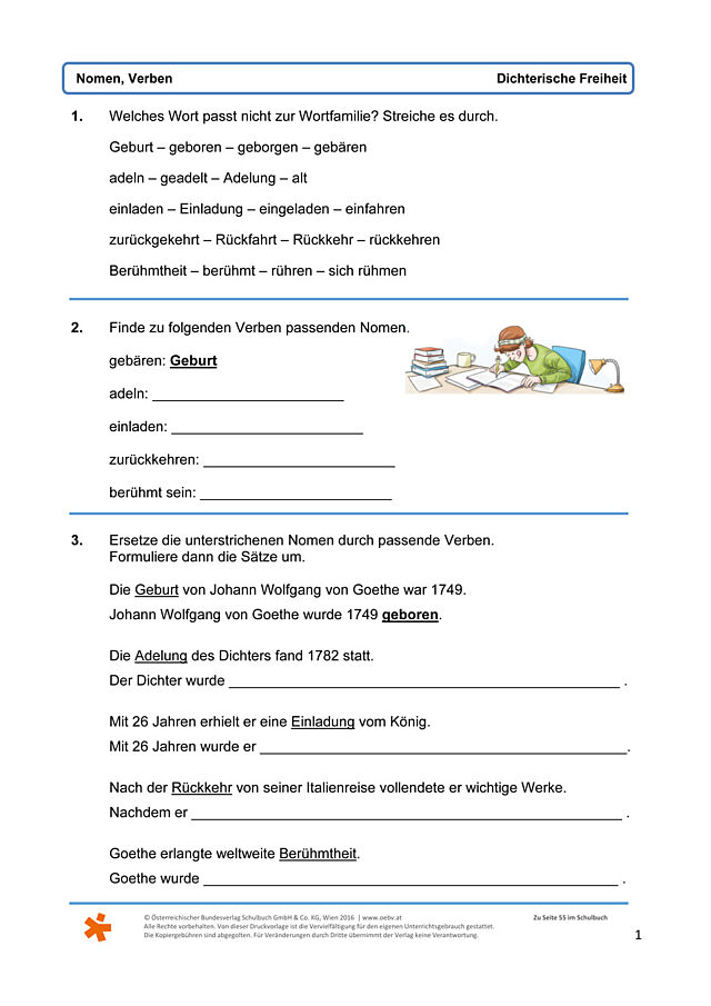 Nomen und Verben