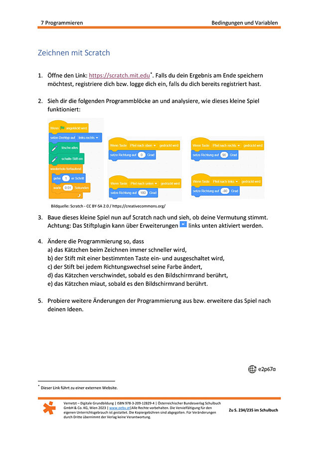 Zeichnen mit Scratch