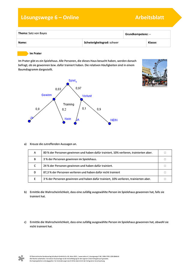 Satz von Bayes