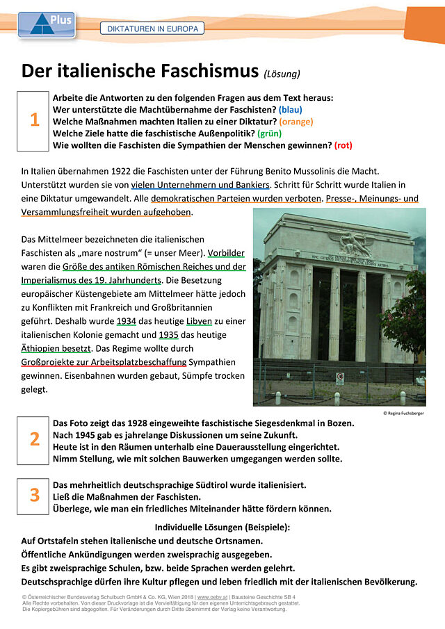 Der italienische Faschismus